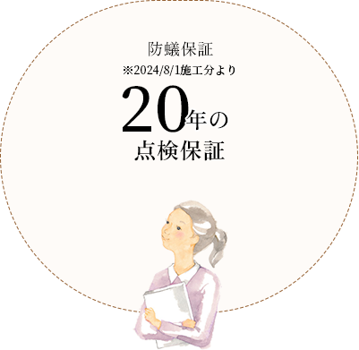 防蟻保証20年の点検保証